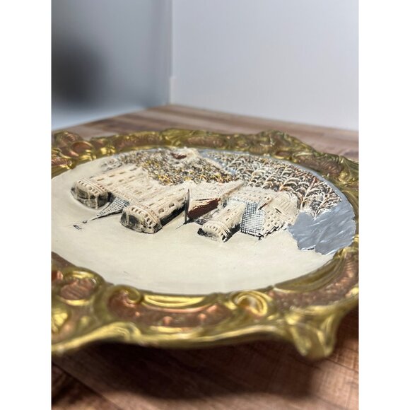 Vintage Hohenschwangau Castle (Germany) 3-D Souvenir Wall Décor Ceramic Plate # - Picture 4 of 6